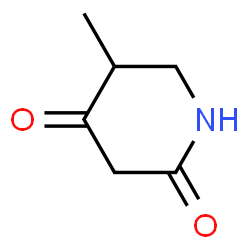 ChemSpider 2D Image | 5-Methyl-2,4-piperidinedione | C6H9NO2