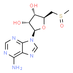 ChemSpider 2D Image | 5'-Deoxy-5'-(methylsulfinyl)adenosine | C11H15N5O4S