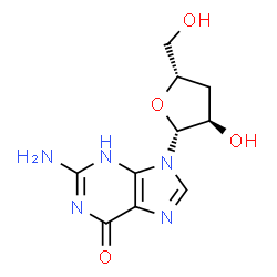 ChemSpider 2D Image | 3'-Deoxyguanosine | C10H13N5O4