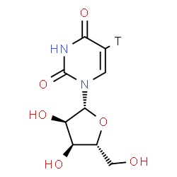 ChemSpider 2D Image | (5-~3~H)Uridine | C9H11TN2O6