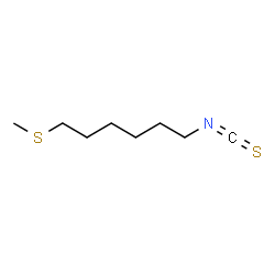 ChemSpider 2D Image | 6-(Methylthio)hexyl isothiocyanate | C8H15NS2