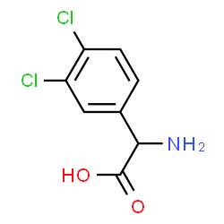 ChemSpider 2D Image | Amino(3,4-dichlorophenyl)acetic acid | C8H7Cl2NO2