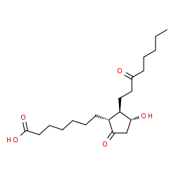 ChemSpider 2D Image | 13,14-Dihydro-15-keto-PGE1 | C20H34O5