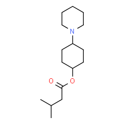 ChemSpider 2D Image | 4-(1-Piperidinyl)cyclohexyl 3-methylbutanoate | C16H29NO2