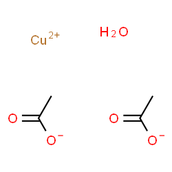 ChemSpider 2D Image | Copper(II) acetate monohydrate | C4H8CuO5