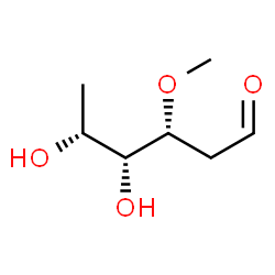 ChemSpider 2D Image | 2,6-Dideoxy-3-O-methyl-arabino-hexose | C7H14O4