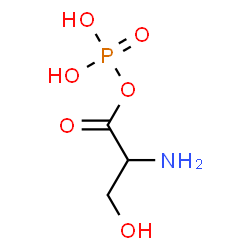 ChemSpider 2D Image | 2-Amino-3-hydroxypropanoyl dihydrogen phosphate | C3H8NO6P