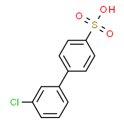 ChemSpider 2D Image | 3'-Chloro-4-biphenylsulfonic acid | C12H9ClO3S
