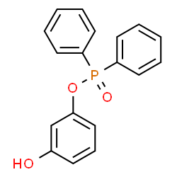 ChemSpider 2D Image | 3-Hydroxyphenyl diphenylphosphinate | C18H15O3P
