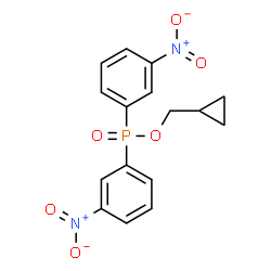 ChemSpider 2D Image | Cyclopropylmethyl bis(3-nitrophenyl)phosphinate | C16H15N2O6P