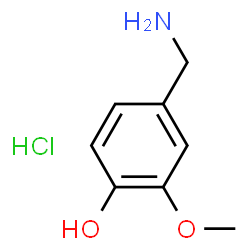 ChemSpider 2D Image | Vanillylamine hydrochloride | C8H12ClNO2