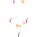 InChI=1/Au.4HI.K/h;4*1H;/q+3;;;;;+1/p-4