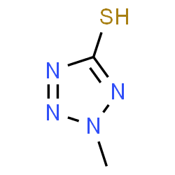 ChemSpider 2D Image | 2-Methyl-2H-1,2,3,4-tetrazole-5-thiol | C2H4N4S