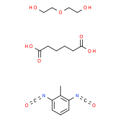 ChemSpider 2D Image | adipic acid; 1,3-diisocyanato-2-methyl-benzene; 2-(2-hydroxyethoxy)ethanol | C19H26N2O9