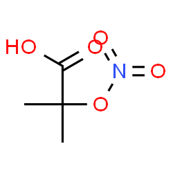 ChemSpider 2D Image | 2-Methyl-2-(nitrooxy)propanoic acid | C4H7NO5