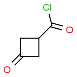 ChemSpider 2D Image | 3-Oxocyclobutanecarbonyl chloride | C5H5ClO2