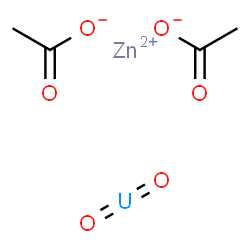 ChemSpider 2D Image | Zinc acetate - dioxouranium (1:2:1) | C4H6O6UZn