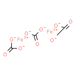 ChemSpider 2D Image | Iron(3+) carbonate (2:3) | C3Fe2O9