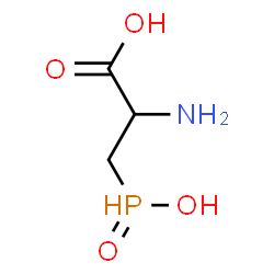 ChemSpider 2D Image | 3-[Hydroxy(oxido)phosphoranyl]alanine | C3H8NO4P