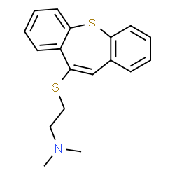 ChemSpider 2D Image | 2-(Dibenzo[b,f]thiepin-10-ylsulfanyl)-N,N-dimethylethanamine | C18H19NS2
