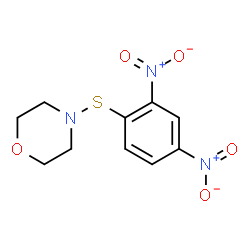 ChemSpider 2D Image | 4-[(2,4-Dinitrophenyl)sulfanyl]morpholine | C10H11N3O5S