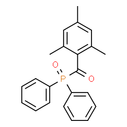 ChemSpider 2D Image | (Diphenylphosphoryl)(mesityl)methanone | C22H21O2P