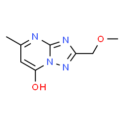 ChemSpider 2D Image | 2-(Methoxymethyl)-5-methyl[1,2,4]triazolo[1,5-a]pyrimidin-7-ol | C8H10N4O2