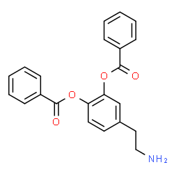 ChemSpider 2D Image | 4-(2-Aminoethyl)-1,2-phenylene dibenzoate | C22H19NO4