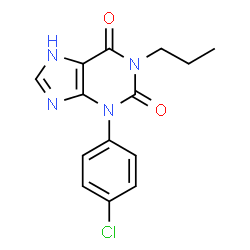 ChemSpider 2D Image | Arofylline | C14H13ClN4O2