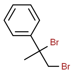 ChemSpider 2D Image | (1,2-Dibromo-2-propanyl)benzene | C9H10Br2