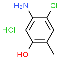 ChemSpider 2D Image | 5-Amino-4-chloro-o-cresol hydrochloride | C7H9Cl2NO