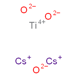 ChemSpider 2D Image | dicesium; oxygen(-2) anion; titanium(+4) cation | Cs2O3Ti