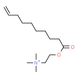 ChemSpider 2D Image | 2-(9-Decenoyloxy)-N,N,N-trimethylethanaminium | C15H30NO2