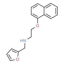 ChemSpider 2D Image | N-(2-Furylmethyl)-2-(1-naphthyloxy)ethanamine | C17H17NO2
