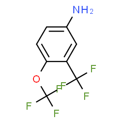 ChemSpider 2D Image | 4-(Trifluoromethoxy)-3-(trifluoromethyl)aniline | C8H5F6NO