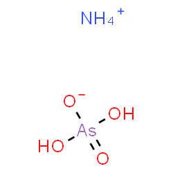 ChemSpider 2D Image | Ammonium dihydrogen arsenate | H6AsNO4