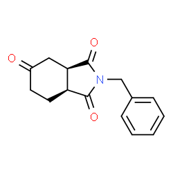 ChemSpider 2D Image | (3aR,7aS)-2-Benzyltetrahydro-1H-isoindole-1,3,5(2H,4H)-trione | C15H15NO3