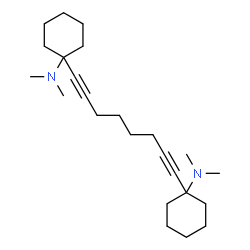 ChemSpider 2D Image | 1,1'-octa-1,7-diyne-1,8-diylbis(N,N-dimethylcyclohexanamine) | C24H40N2