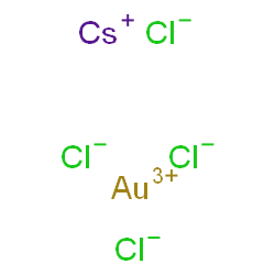 ChemSpider 2D Image | Caesium gold(3+) chloride (1:1:4) | AuCl4Cs