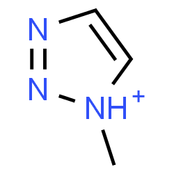 ChemSpider 2D Image | methyl-1,2,3-triazolium | C3H6N3