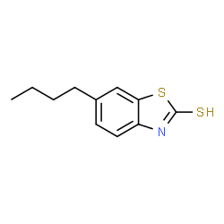 ChemSpider 2D Image | 6-Butyl-1,3-benzothiazole-2(3H)-thione | C11H13NS2