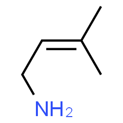 ChemSpider 2D Image | 3-Methyl-2-buten-1-amine | C5H11N