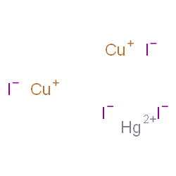 ChemSpider 2D Image | Copper(1+) mercury iodide (2:1:4) | Cu2HgI4