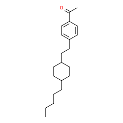 ChemSpider 2D Image | 1-{4-[2-(4-Pentylcyclohexyl)ethyl]phenyl}ethanone | C21H32O