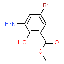 ChemSpider 2D Image | Methyl 3-amino-5-bromo-2-hydroxybenzoate | C8H8BrNO3