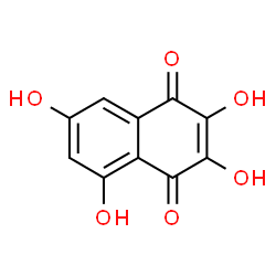 ChemSpider 2D Image | 2,3,5,7-Tetraahydroxy-1,4-naphthalenedione | C10H6O6