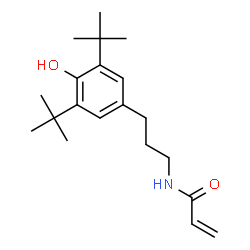 ChemSpider 2D Image | N-[3-(3,5-Di-tert-butyl-4-hydroxyphenyl)propyl]acrylamide | C20H31NO2