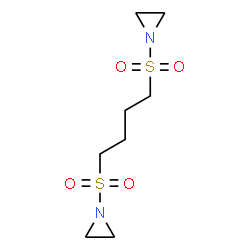 ChemSpider 2D Image | 1,1'-(1,4-Butanediyldisulfonyl)diaziridine | C8H16N2O4S2