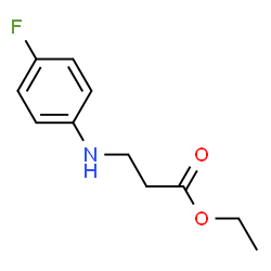 ChemSpider 2D Image | Ethyl N-(4-fluorophenyl)-beta-alaninate | C11H14FNO2