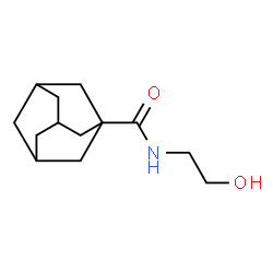ChemSpider 2D Image | N-(2-Hydroxyethyl)-1-adamantanecarboxamide | C13H21NO2